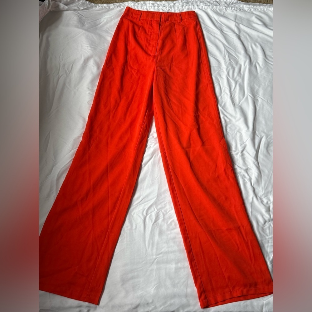 Hello Molly Red Straight-Leg Pants - Picture 2 of 5